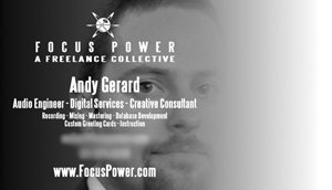 Focus Power - Andy Gerard - Business Card Sample - Back