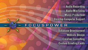 Focus Power - Andy Gerard - Business Card Sample - Front