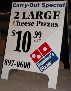 Signage - Domino's Sandwich Board Sign